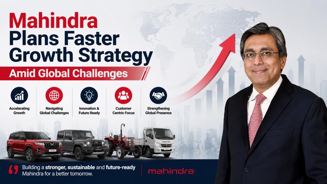 Mahindra Plans Faster Growth Strategy Amid Global Challenges